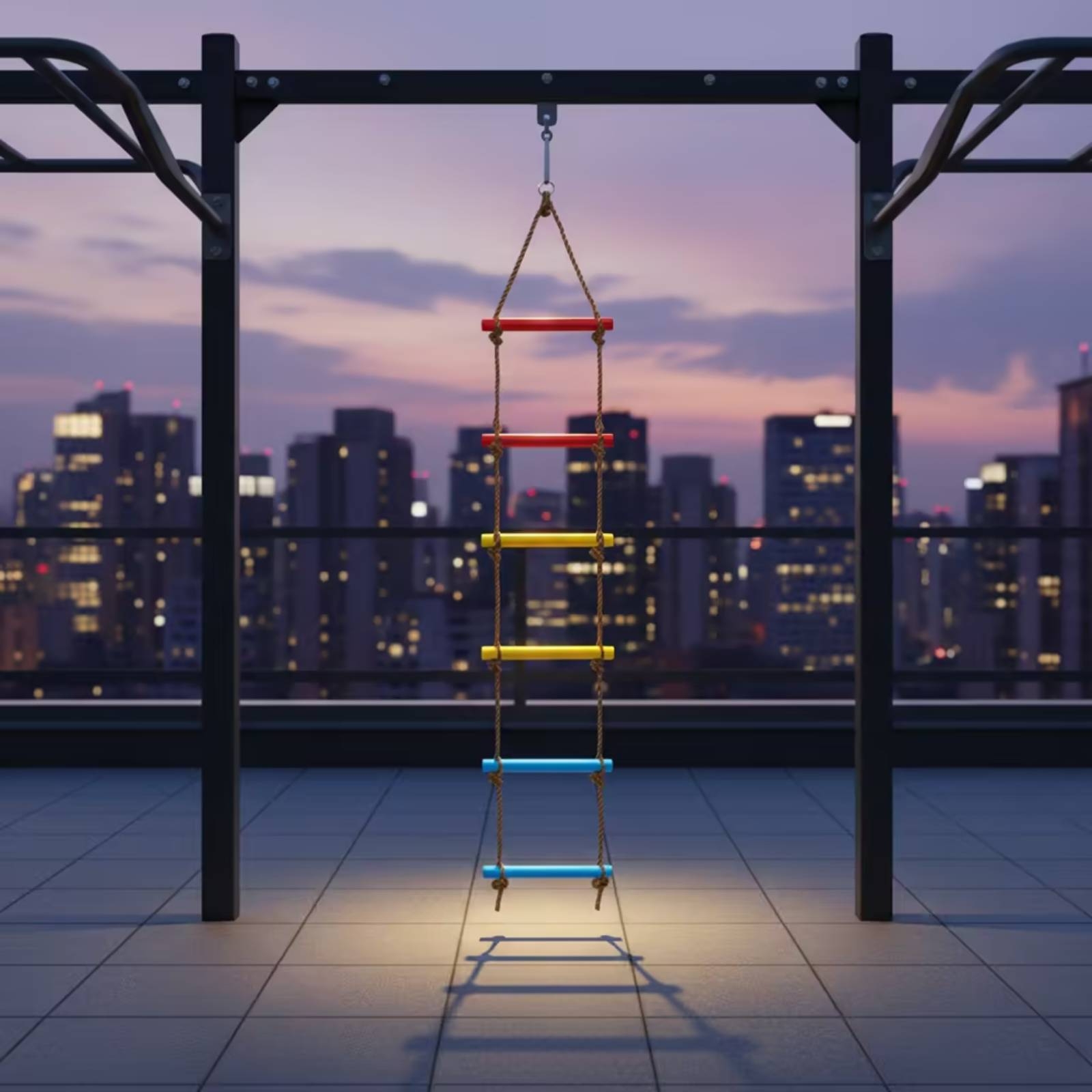 플라스틱 발판이 있는 등반용 로프 사다리, 스플린터 없 - Rope Climb 리뷰 및 가격