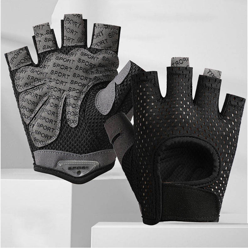 여름 장갑 피트니스 통기성 태양 보호 사이클링 반 손가 - Weightlifting Gloves 리뷰 및 가격