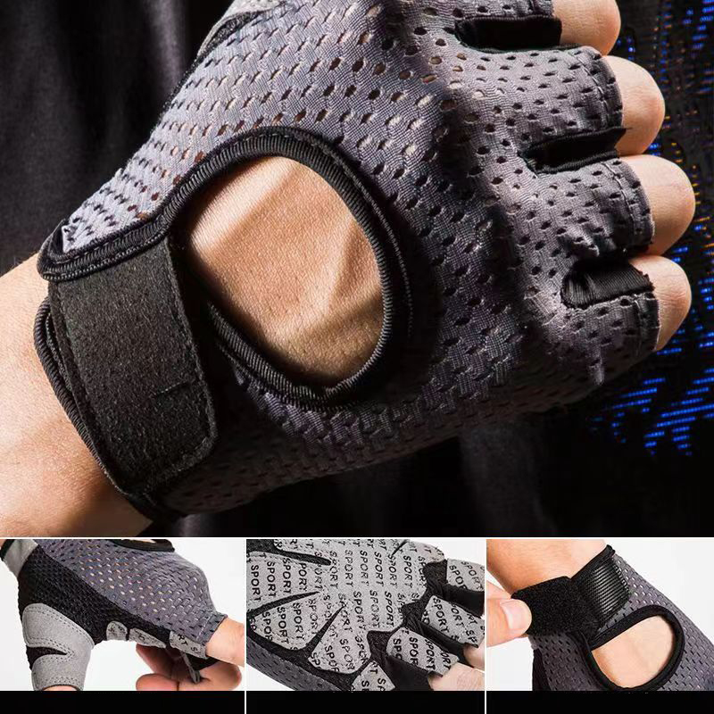 여름 장갑 피트니스 통기성 태양 보호 사이클링 반 손가 - Weightlifting Gloves 리뷰 및 가격