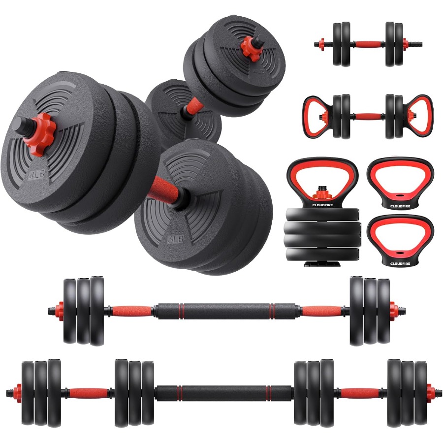 조절 가능한 덤벨 세트, 60파운드 무게의 프리 웨이트 - Kettlebell 리뷰 및 가격